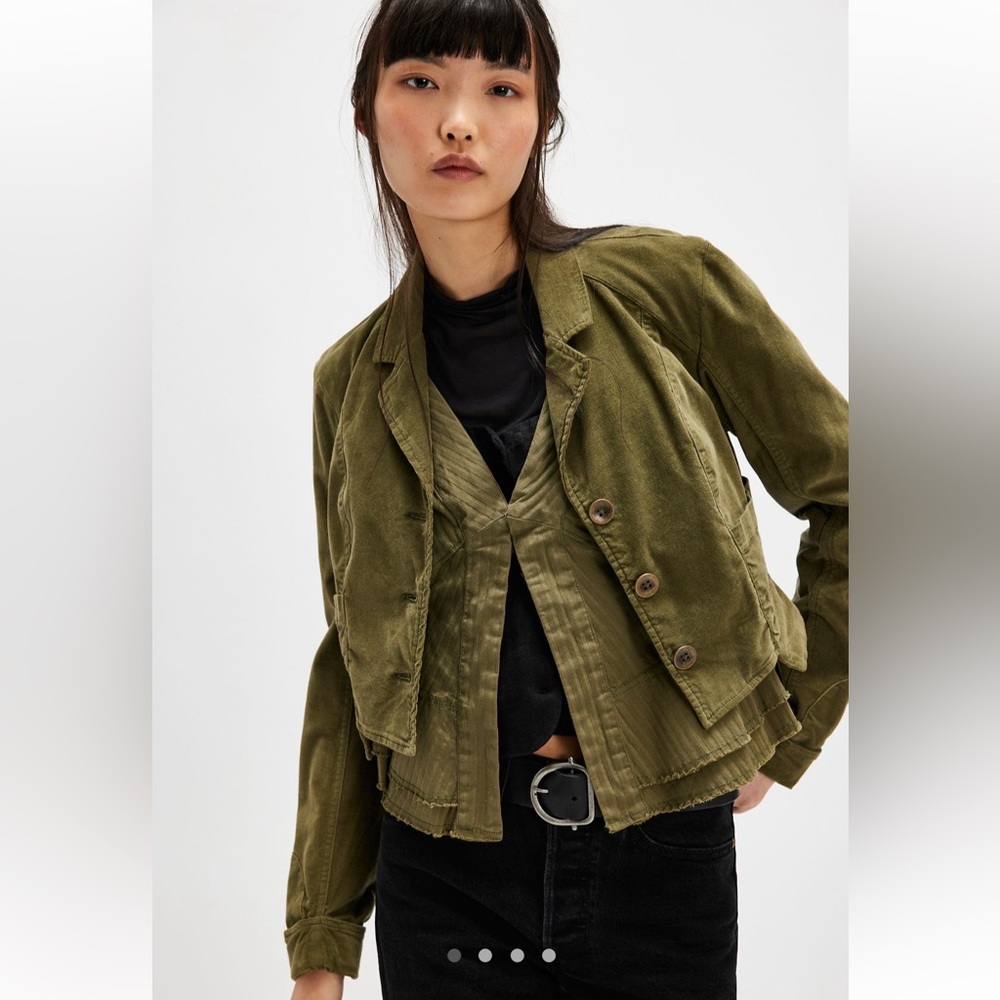 Free People Olive Green Jacket